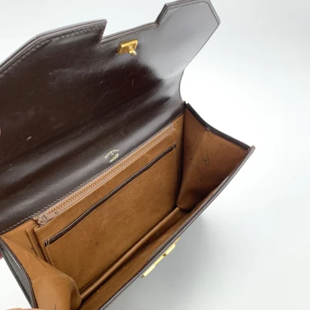 Gucci Vintage Pre-owned Leather gucci-bags Brown Dames