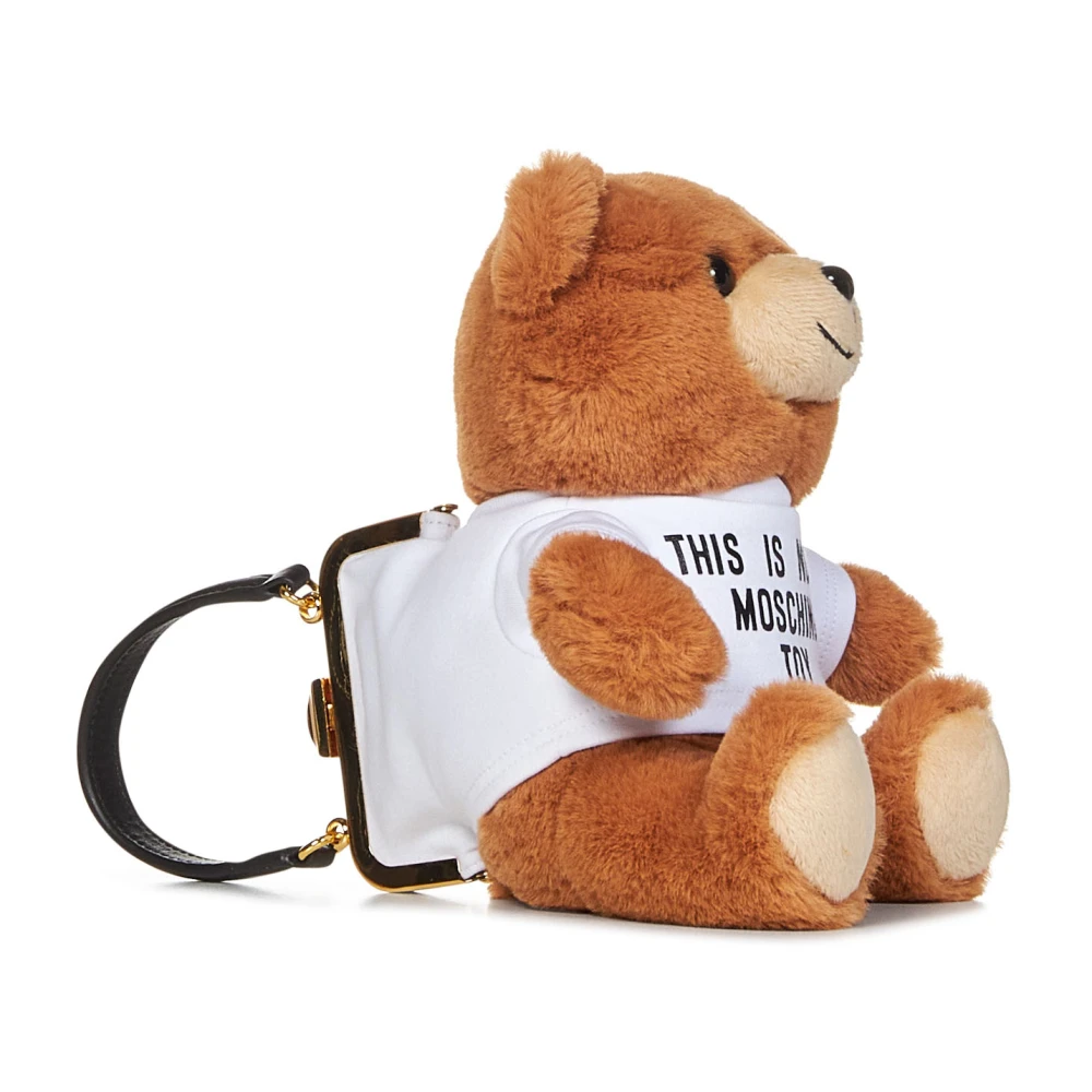 Moschino Beige Teddy Bear Design Väska Beige, Dam