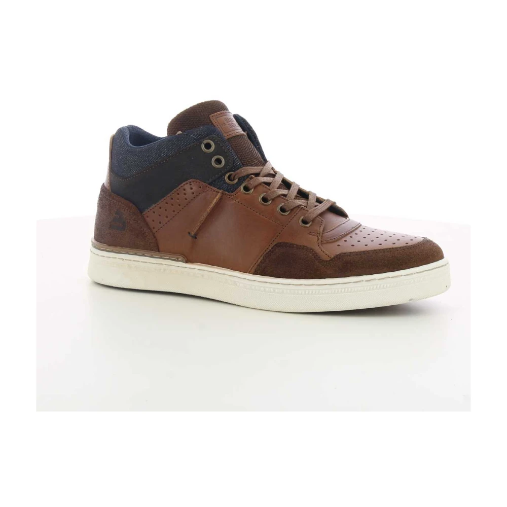 Bullboxer Stijlvolle Cognac Herensneakers Brown Heren