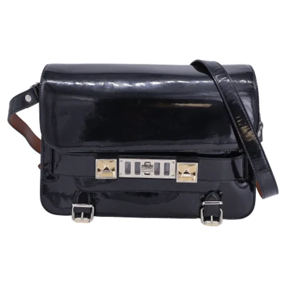Proenza Schouler Pre-owned Leather shoulder-bags Black Dames