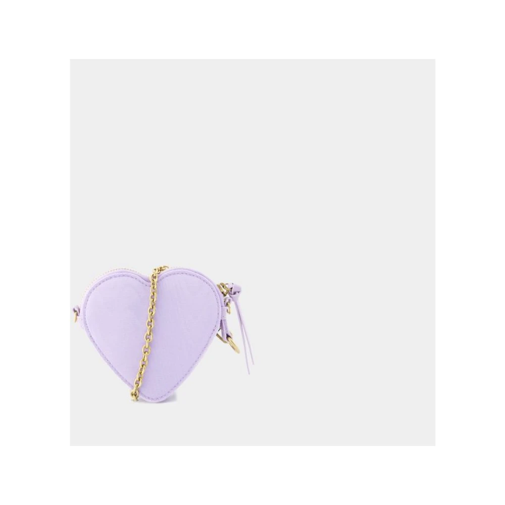 Vivienne Westwood Moire Heart Pols Tas Paars Purple Dames