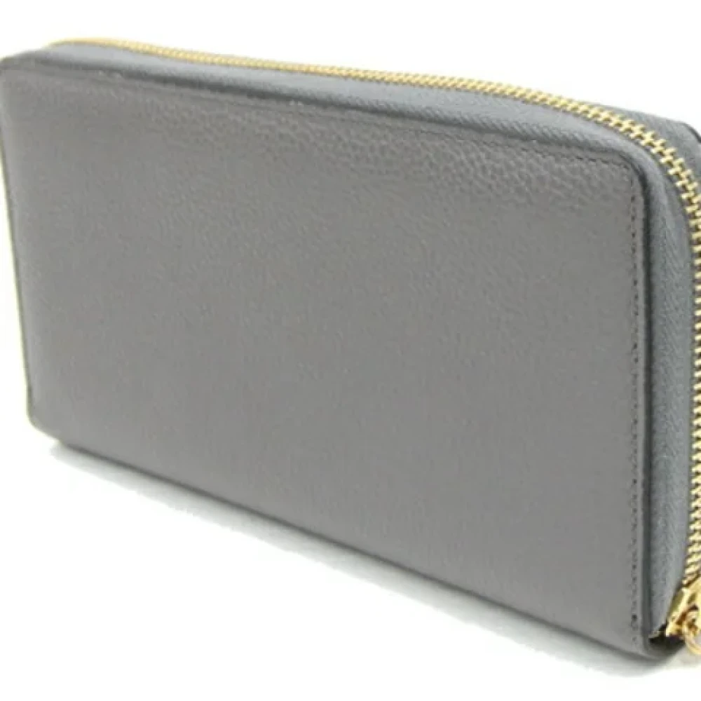Gucci Vintage Pre-owned Leather wallets Gray Dames