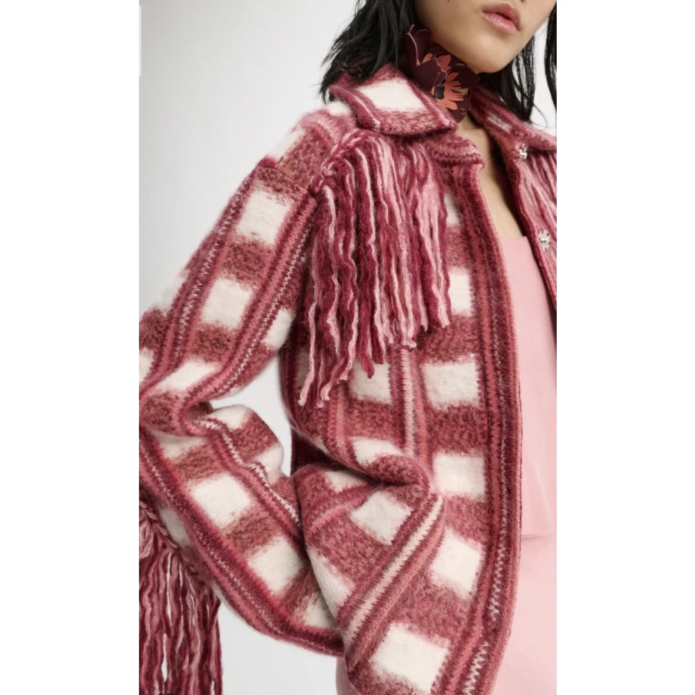 dorothee schumacher Geruite Jacquard Franje Jas Pink Dames