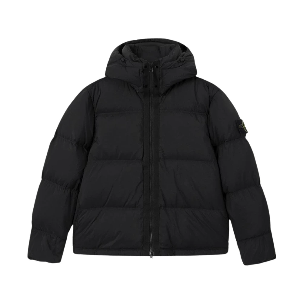 Stone Island Black Down Jacket - Male - Winter Jackets - M - Jackets