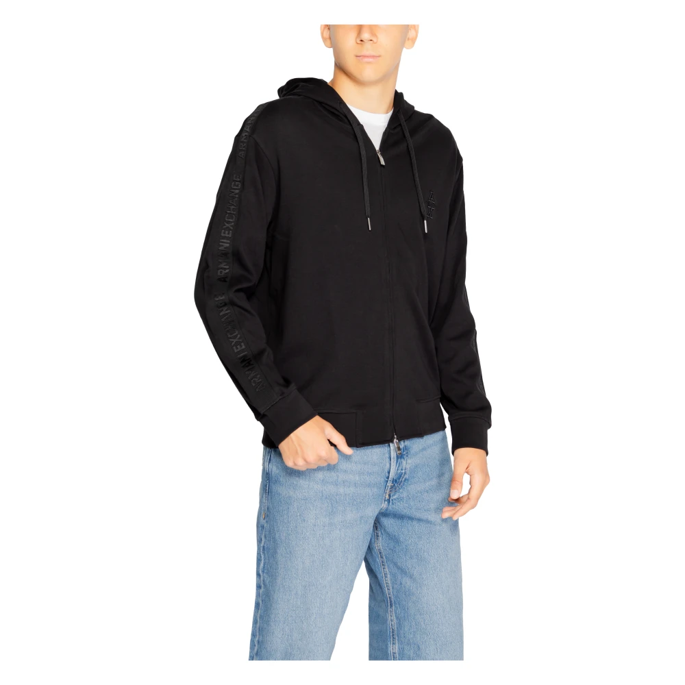 Armani Exchange Heren Sweatshirt Herfst Winter Collectie Black Heren