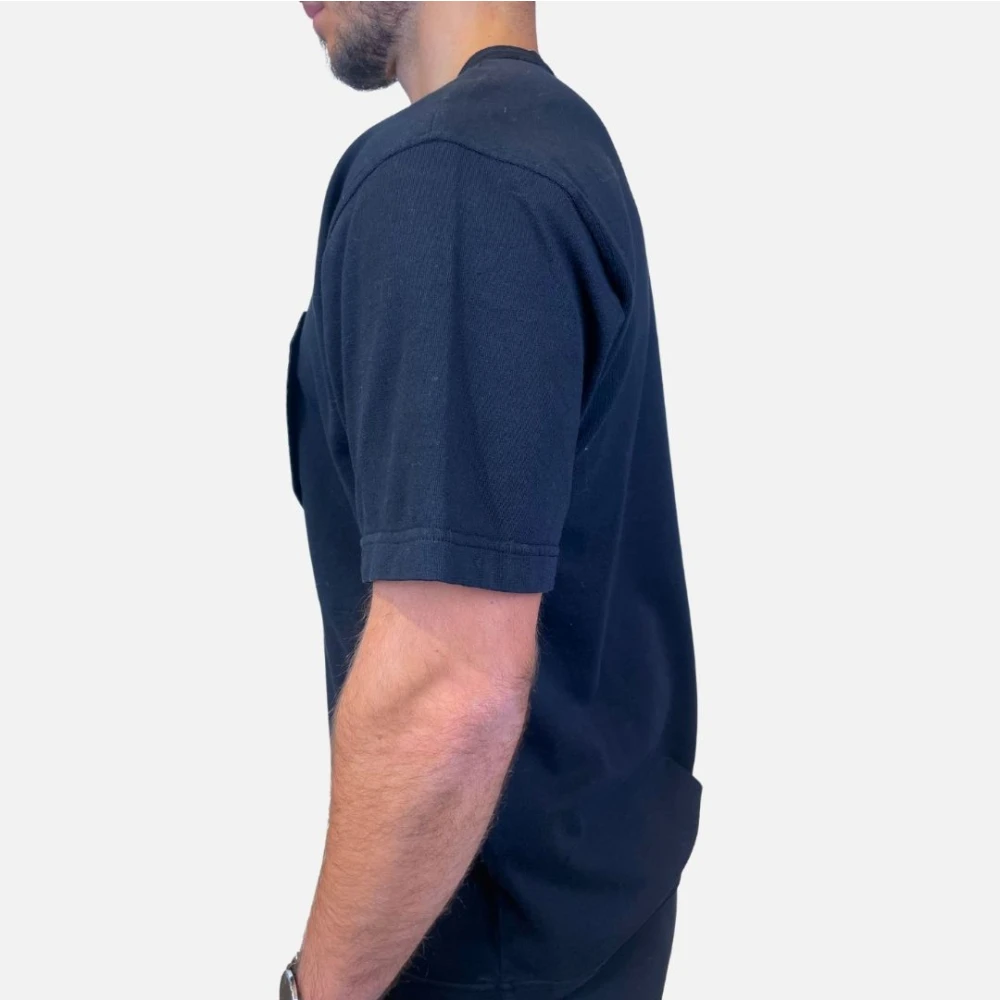 Stone Island Casual Katoenen T-Shirt Blue Heren