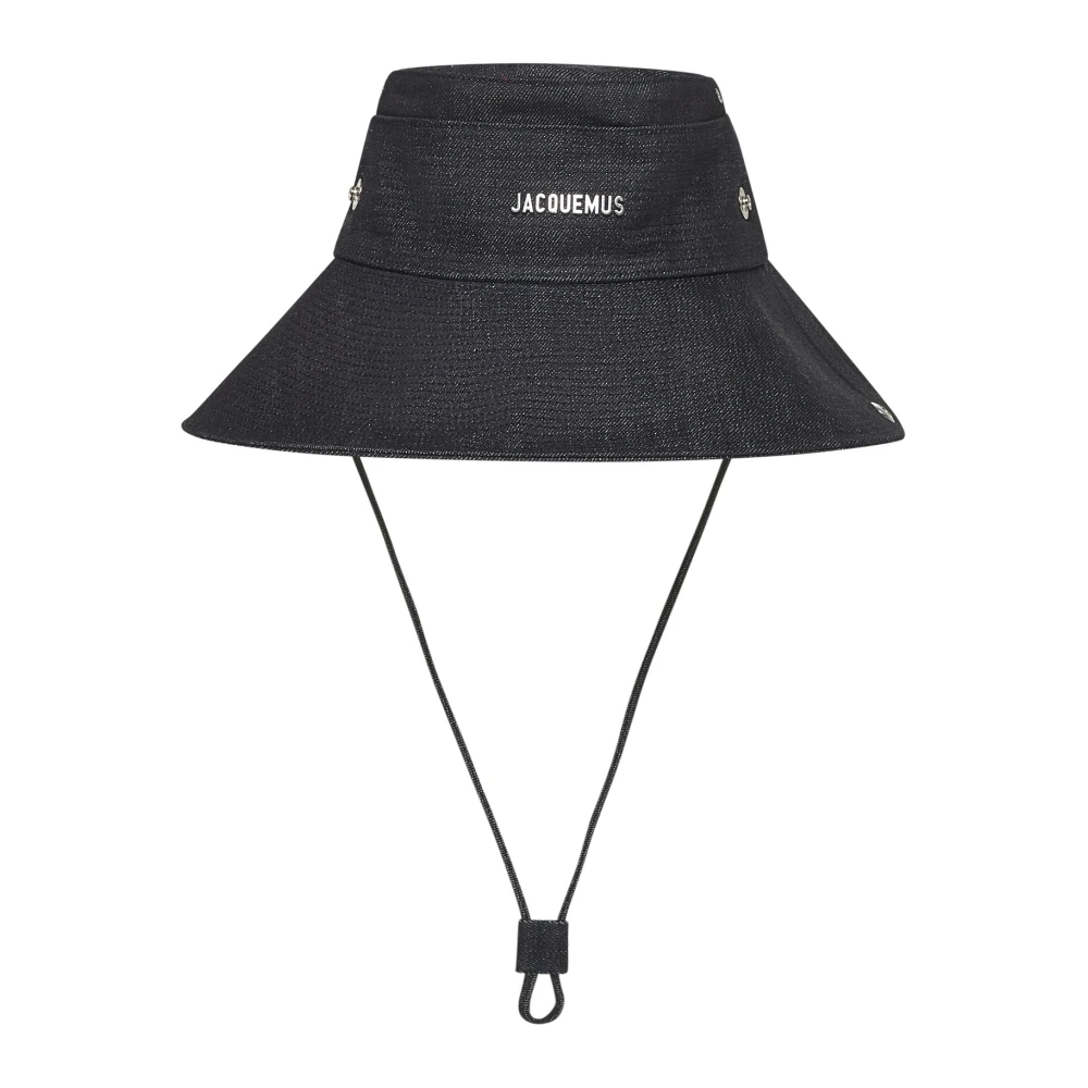 Jacquemus Women's Blue Accessories, 58 Cm, Logo Bucket Hat