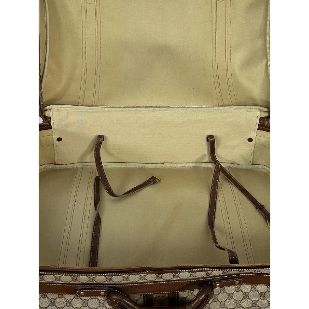 Gucci Vintage Pre-owned Canvas travel-bags Brown Dames