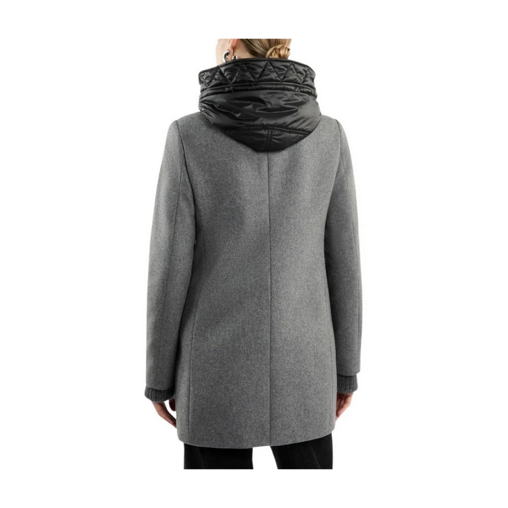 Fay Grijze Toggle Coat geïnspireerd door montgomery Gray Dames