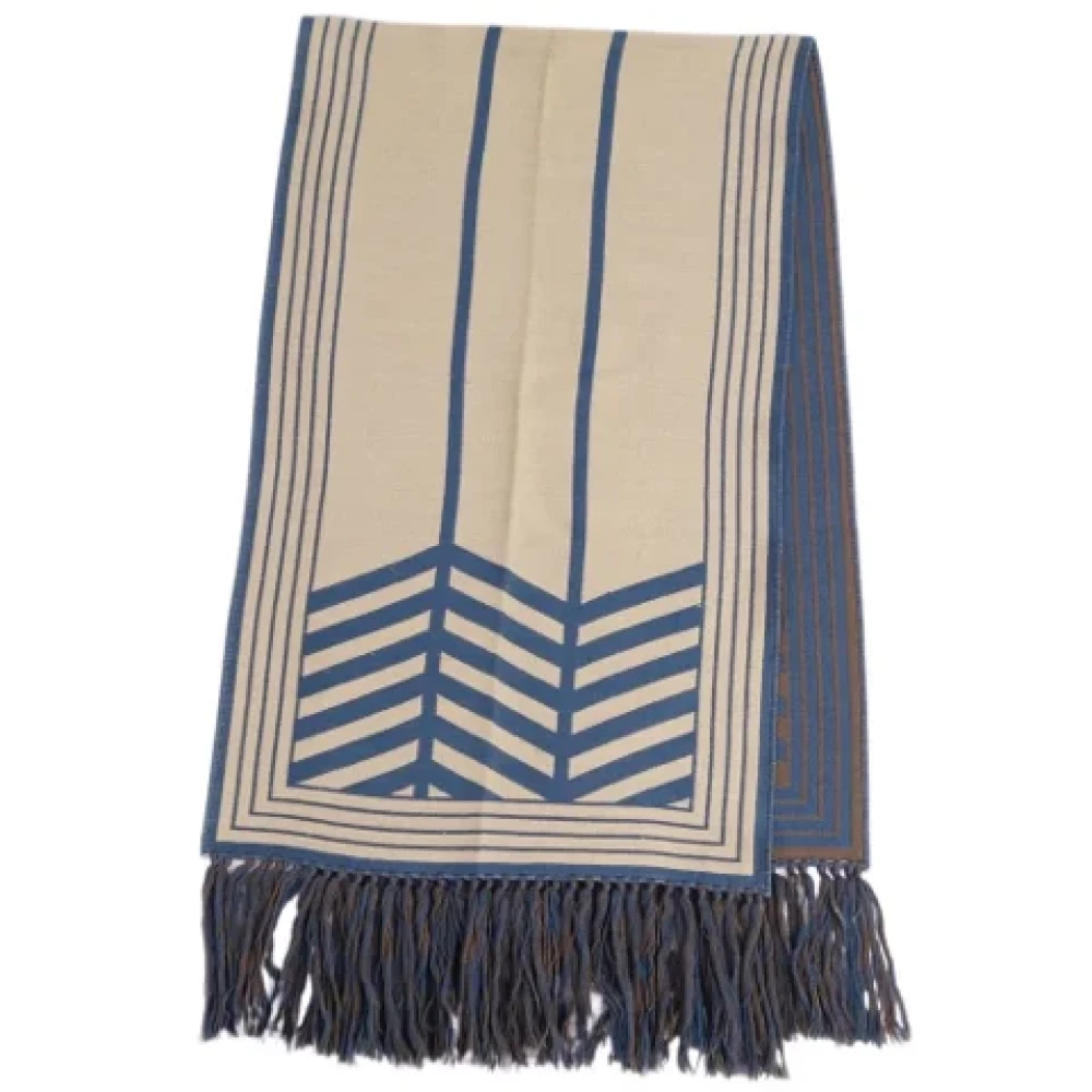Louis Vuitton Vintage Pre-owned Wool scarves Beige Dames