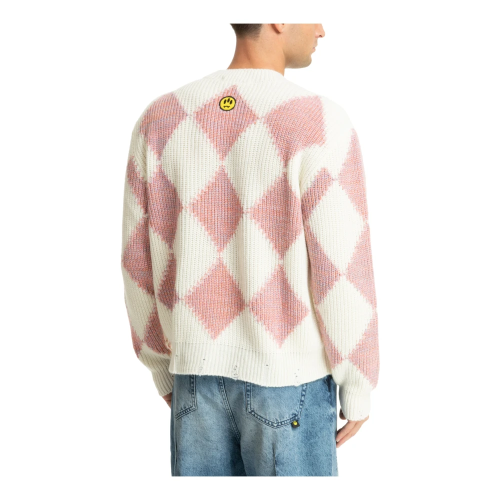 Barrow Abstract Multicolor Sweater met Logo Multicolor Heren
