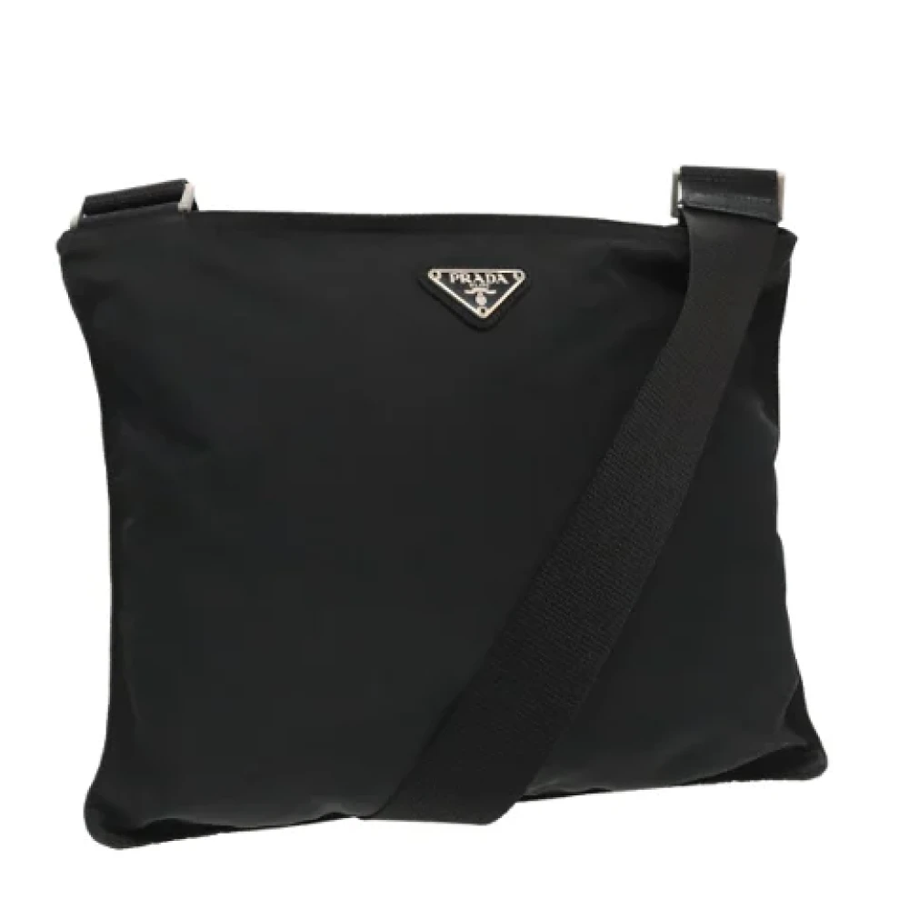 Prada Vintage Pre-owned Nylon prada-bags Black Dames