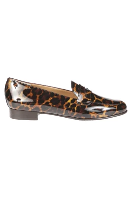 Leopardmönstrad Klackloafer