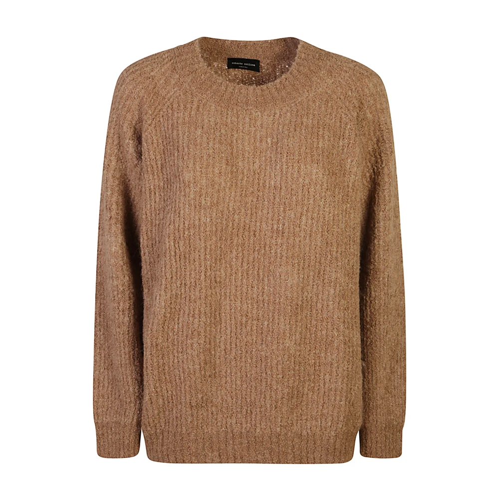 Roberto Collina Bruine Gebreide Sweater Aw24 Brown Dames