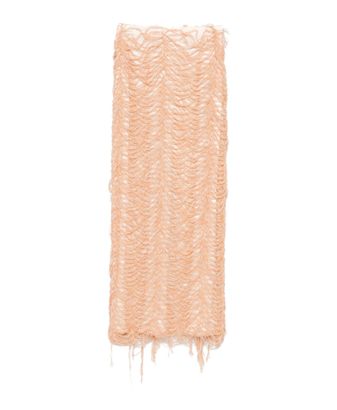 jupe-orange-clair-avec-details-a-franges