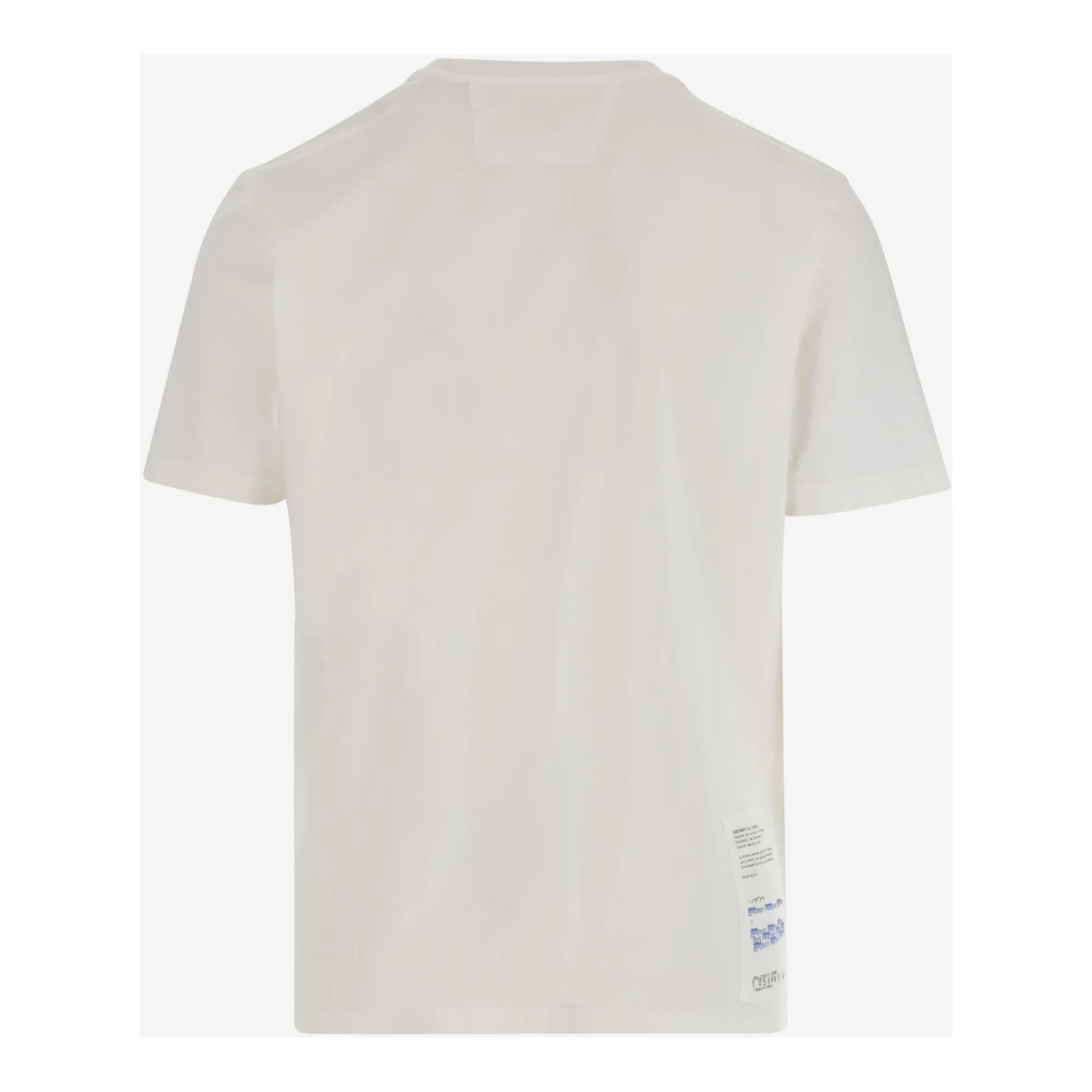 C.P. Company Katoen Crew Neck Logo Print T-Shirt White Heren