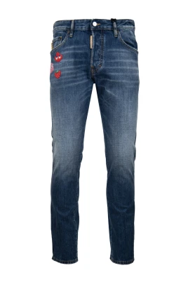 Herrknapp Jeans med Pac-Man Detaljer