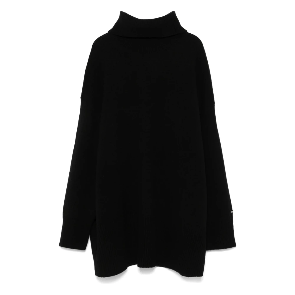 pinko Casual Zwarte Wol Turtleneck Sweater Black Dames