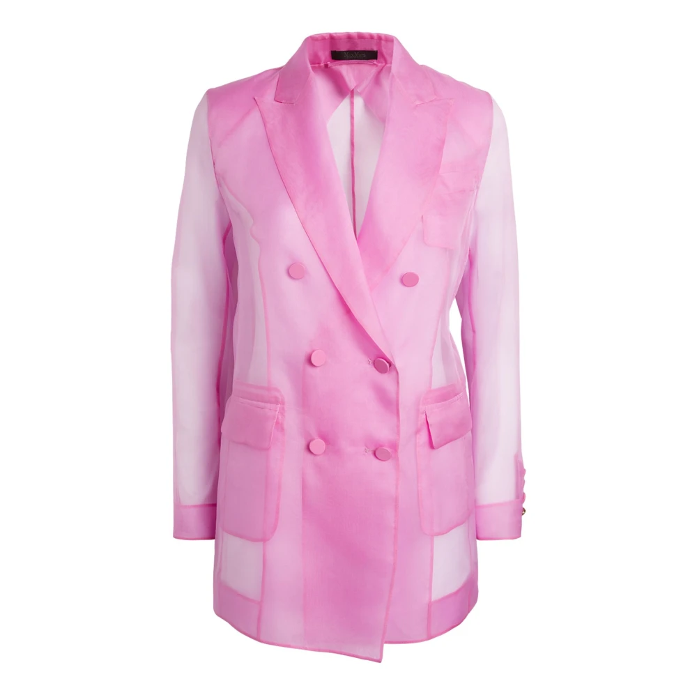 Max Mara Stijlvolle jas voor elke gelegenheid Pink Dames