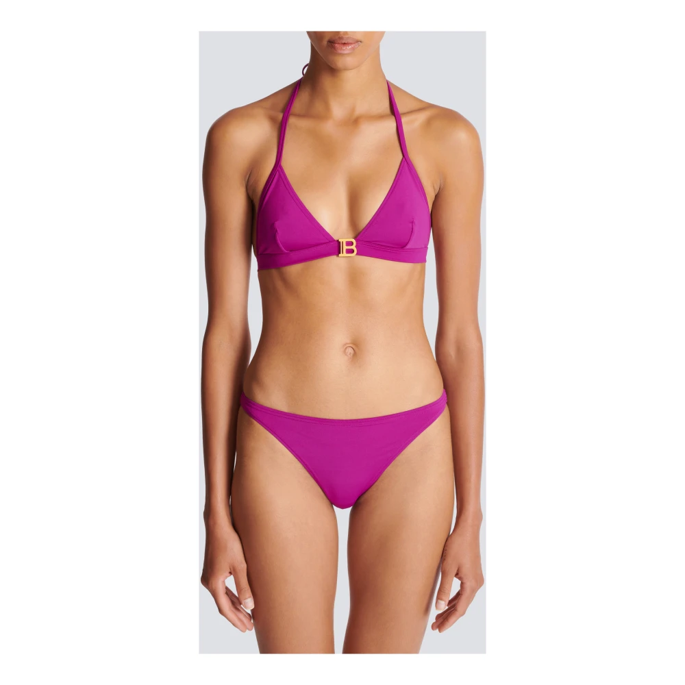 Balmain B driehoek bikini Purple Dames