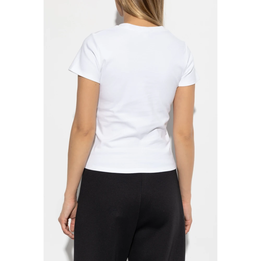 alexander mcqueen T-shirt met borduursel White Dames