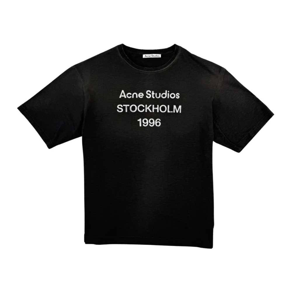 Acne Studios Svart Minimal T-Shirt