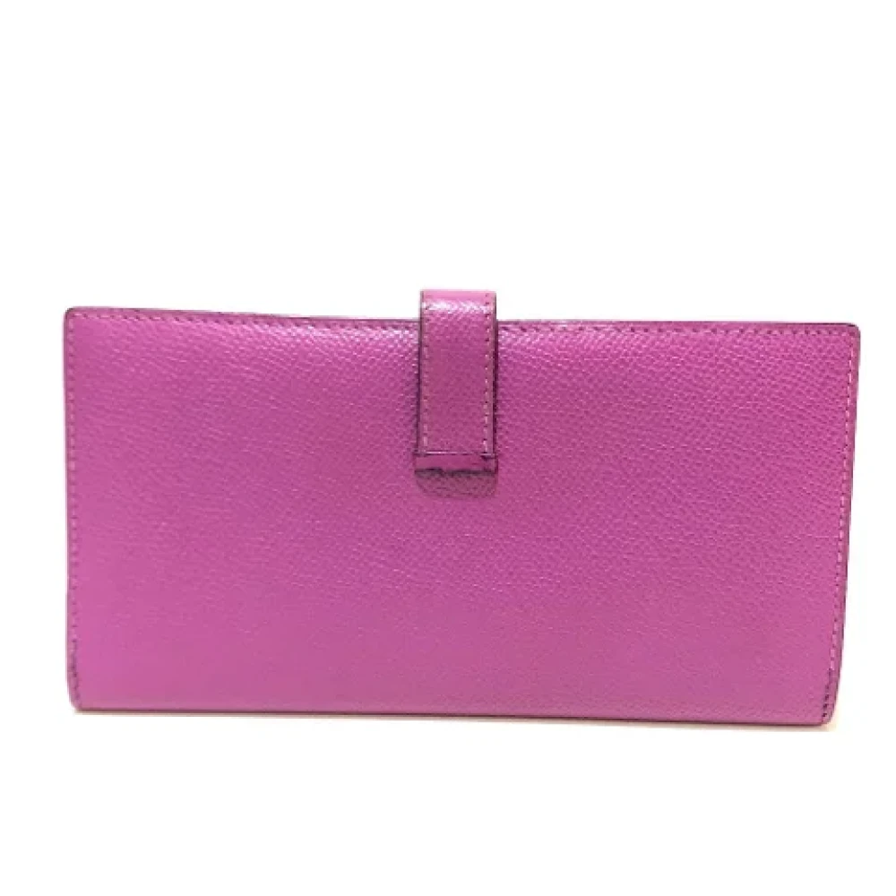 Hermès Vintage Pre-owned Leather wallets Pink Dames
