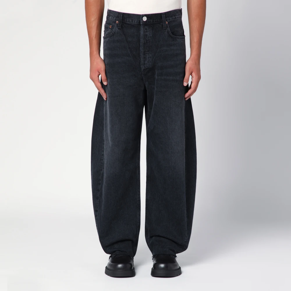 Agolde Regular Fit Denim Jeans Black Heren