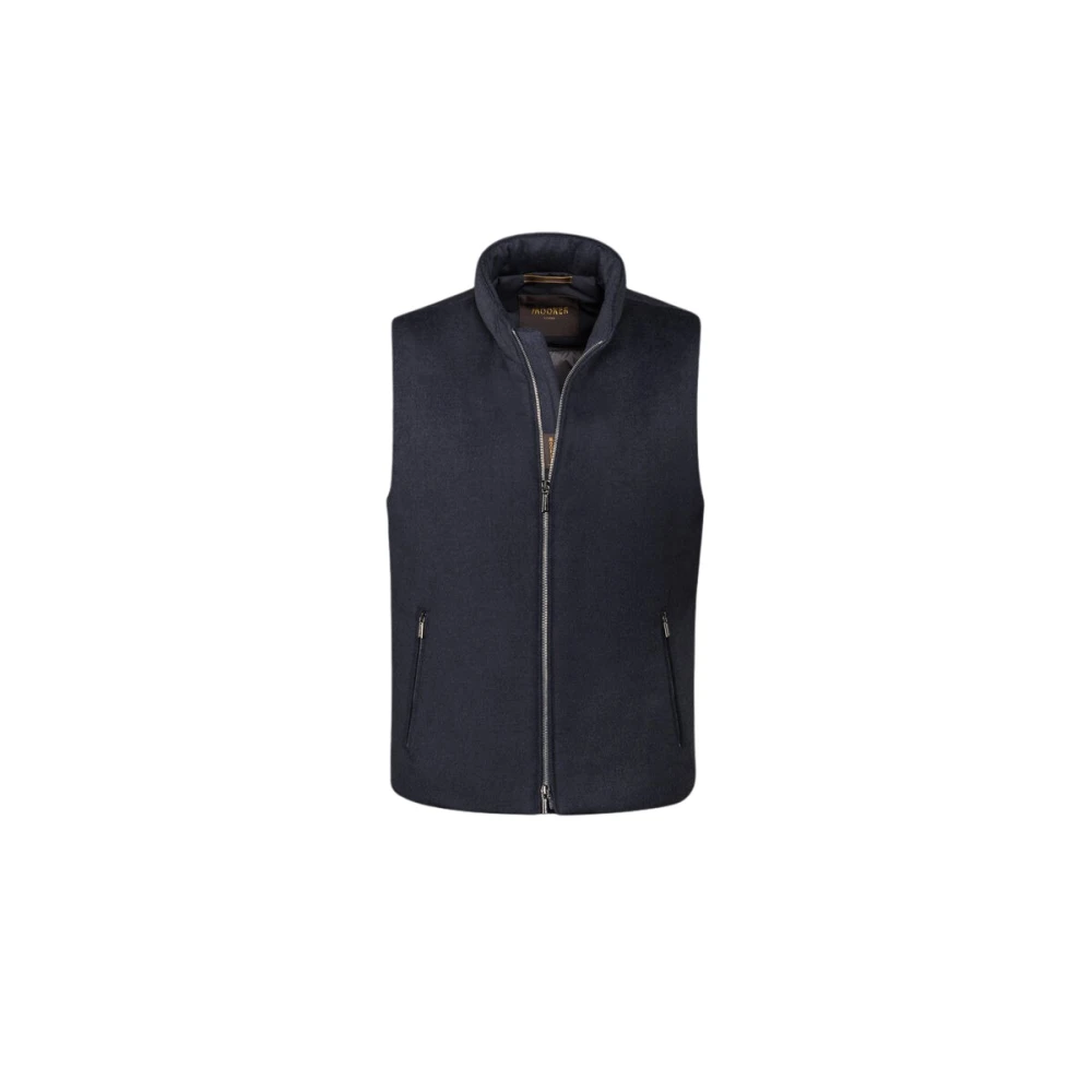 Moorer Men's Blue Waistcoats, 4XL, Smooth Vest