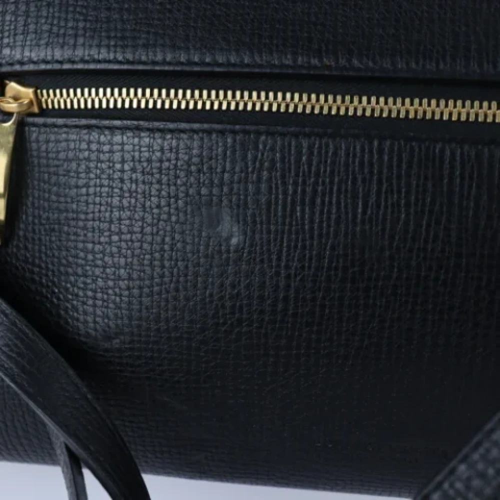 Bottega Veneta Vintage Pre-owned Leather shoulder-bags Black Dames