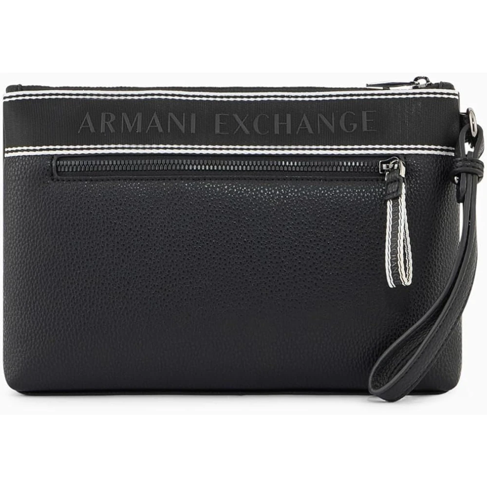 Armani Exchange Unisex Zwart Tassen One Size, Toiletzak