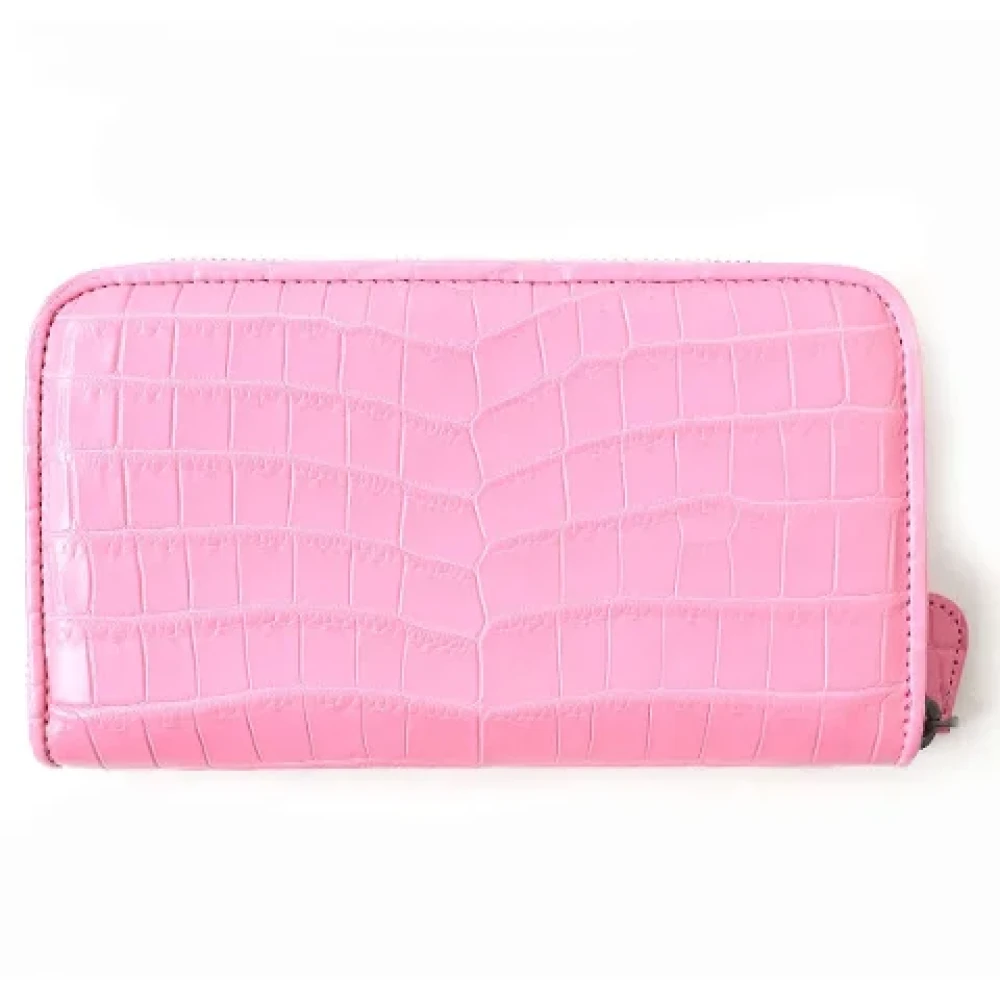 Bottega Veneta Vintage Pre-owned Leather wallets Pink Dames