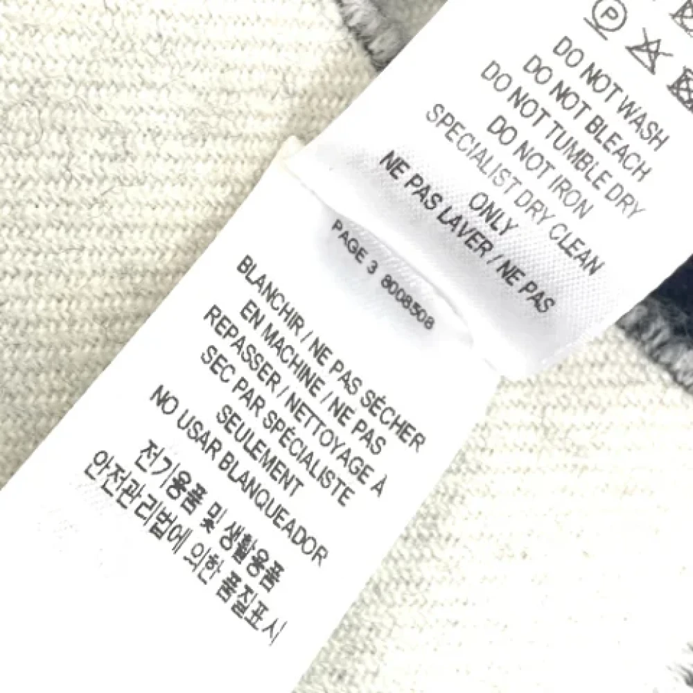 Burberry Vintage Pre-owned Wool scarves Blue Heren