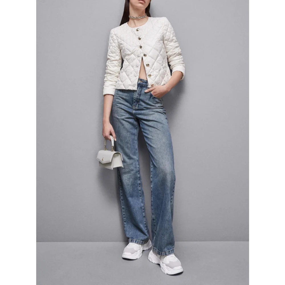 PATRIZIA PEPE Ultralight Puffer Jacket White Dames