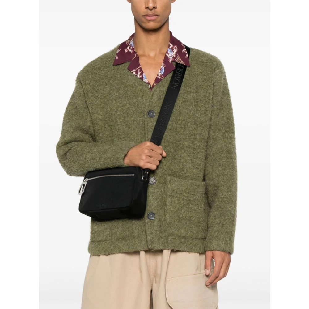 JW Anderson Zwarte Schoudertas voor Mannen Black Heren