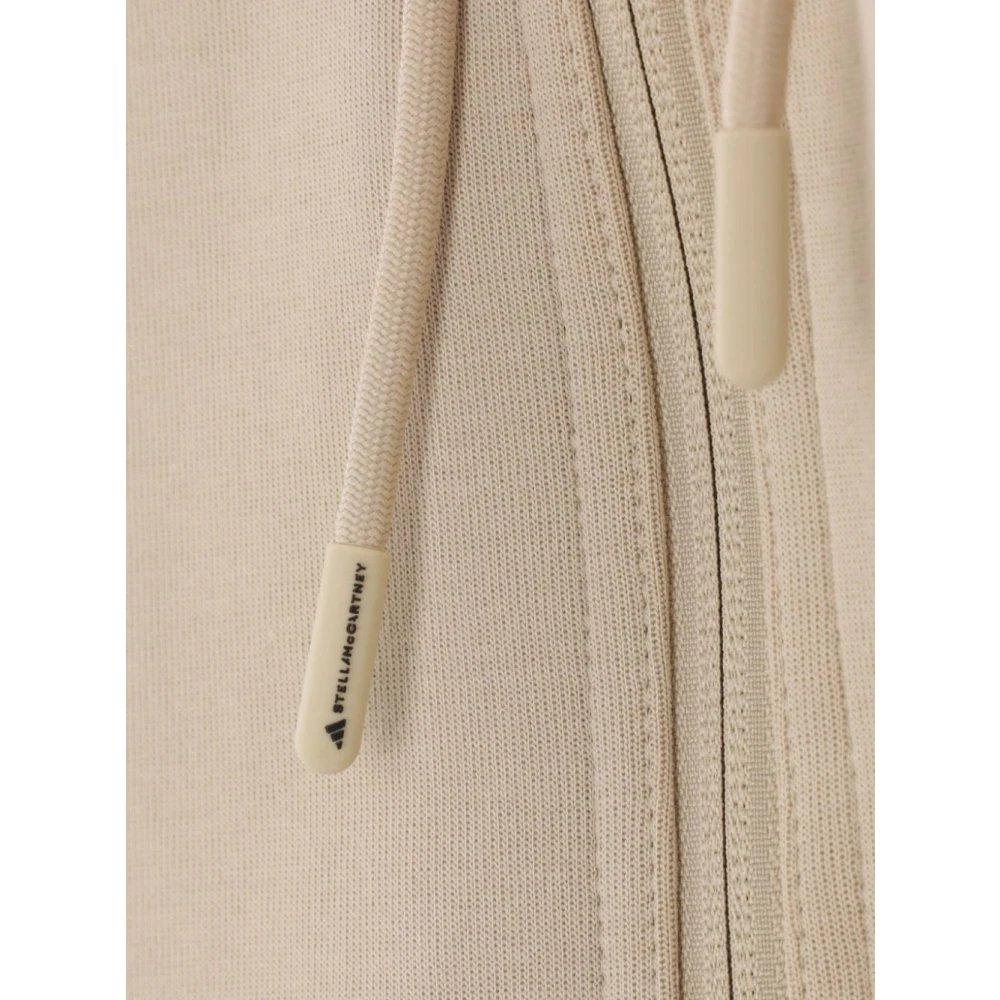 adidas by stella mccartney Beige Zip Hoodie Sweater Beige Dames