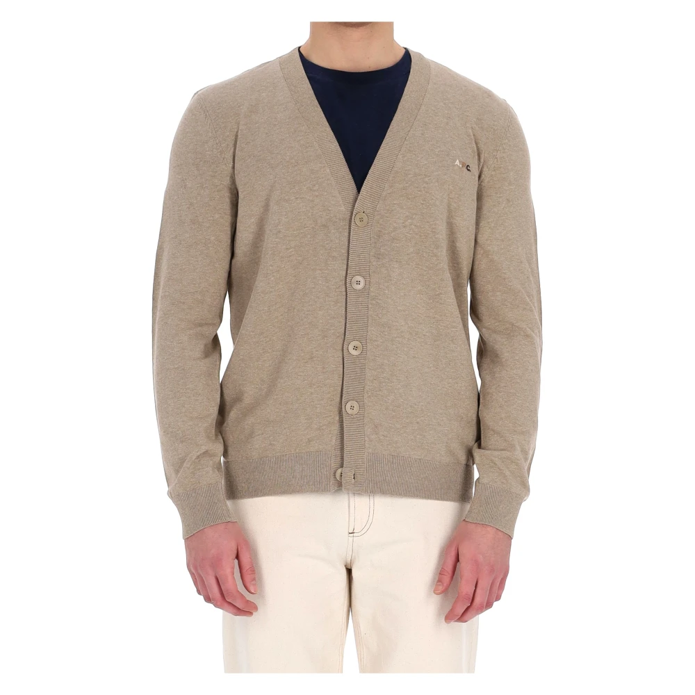 A.p.c. Uomo Beige Maglie, L, New,