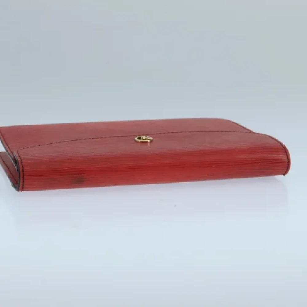 Louis Vuitton Vintage Pre-owned Leather clutches Red Dames