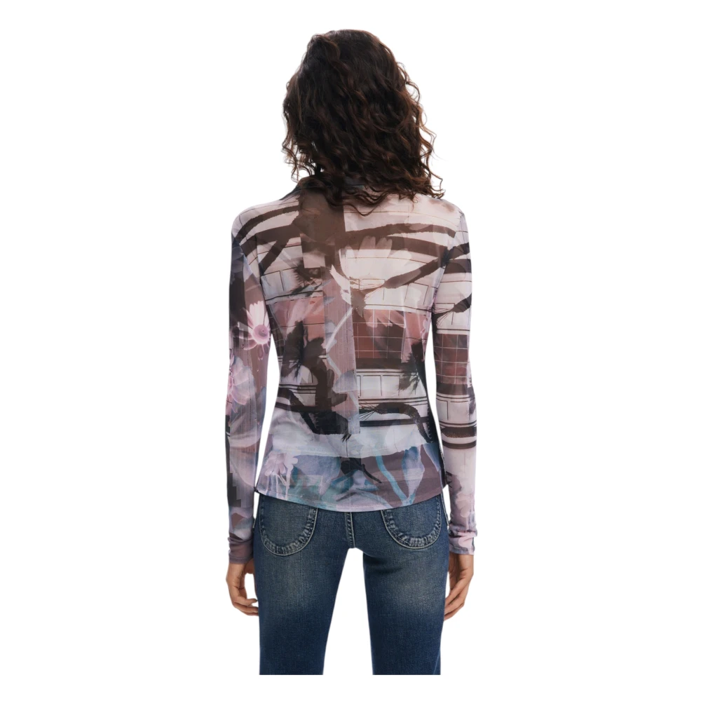 Desigual Lange mouwen shirts Lente Zomer Collectie Multicolor Dames