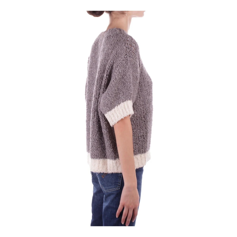H2O Beige Trui met Geborduurde Details Beige Dames