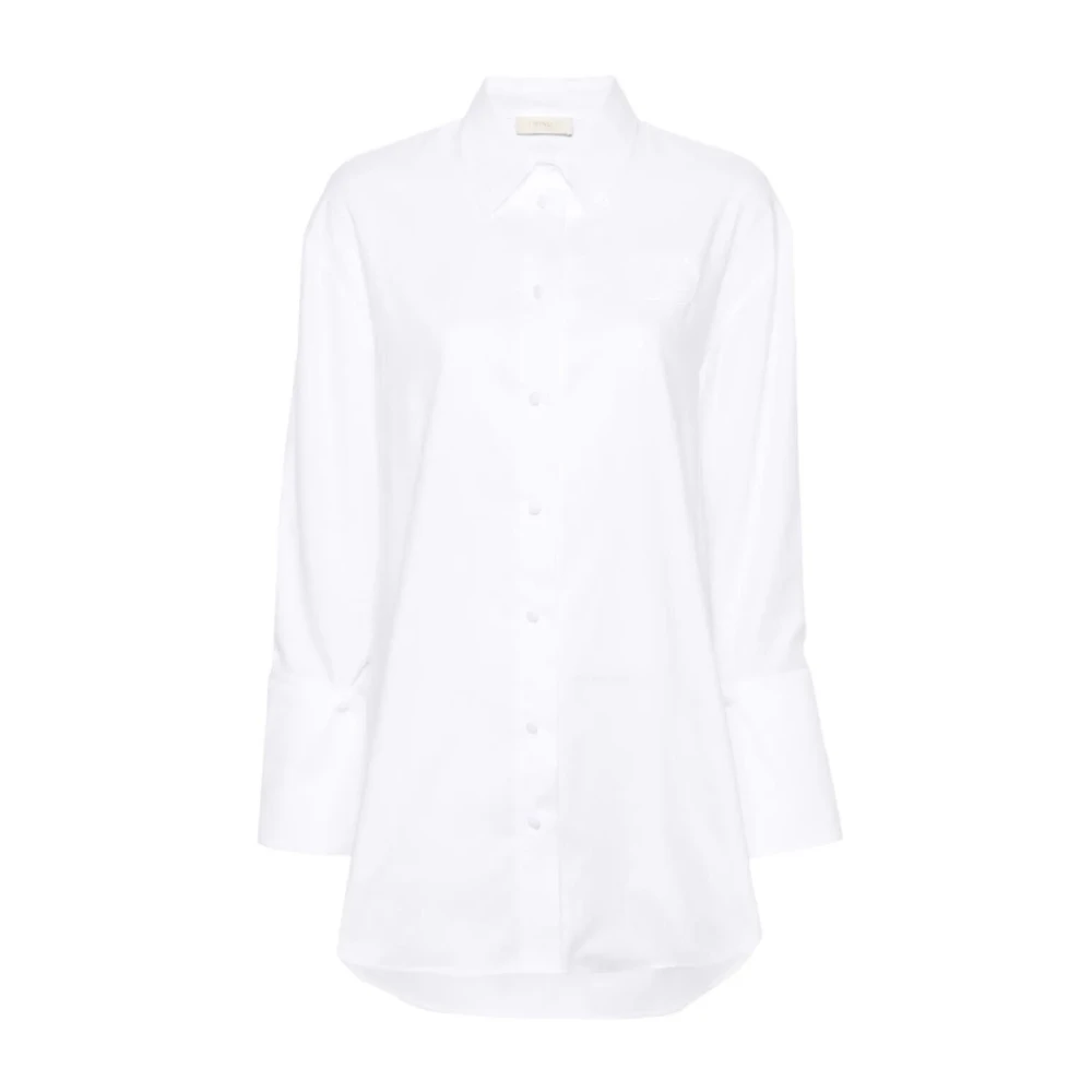 Twinset Women's White Shirts, Xs, Optical Shirt