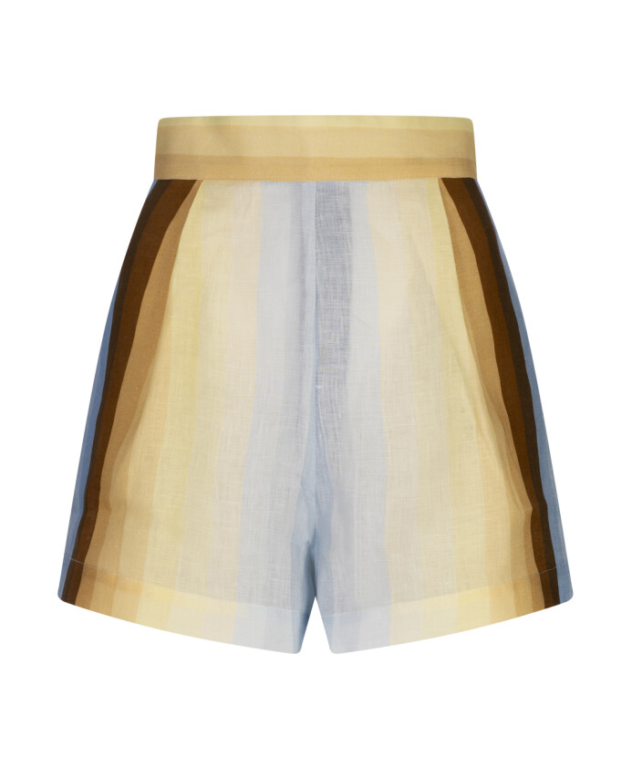 shorts-en-lin-imprime-multicolore