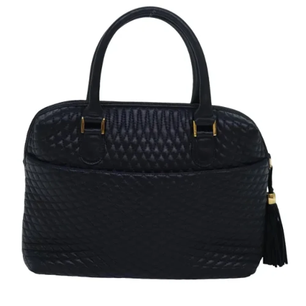 Bally Pre-owned Leather handbags Blue Dames