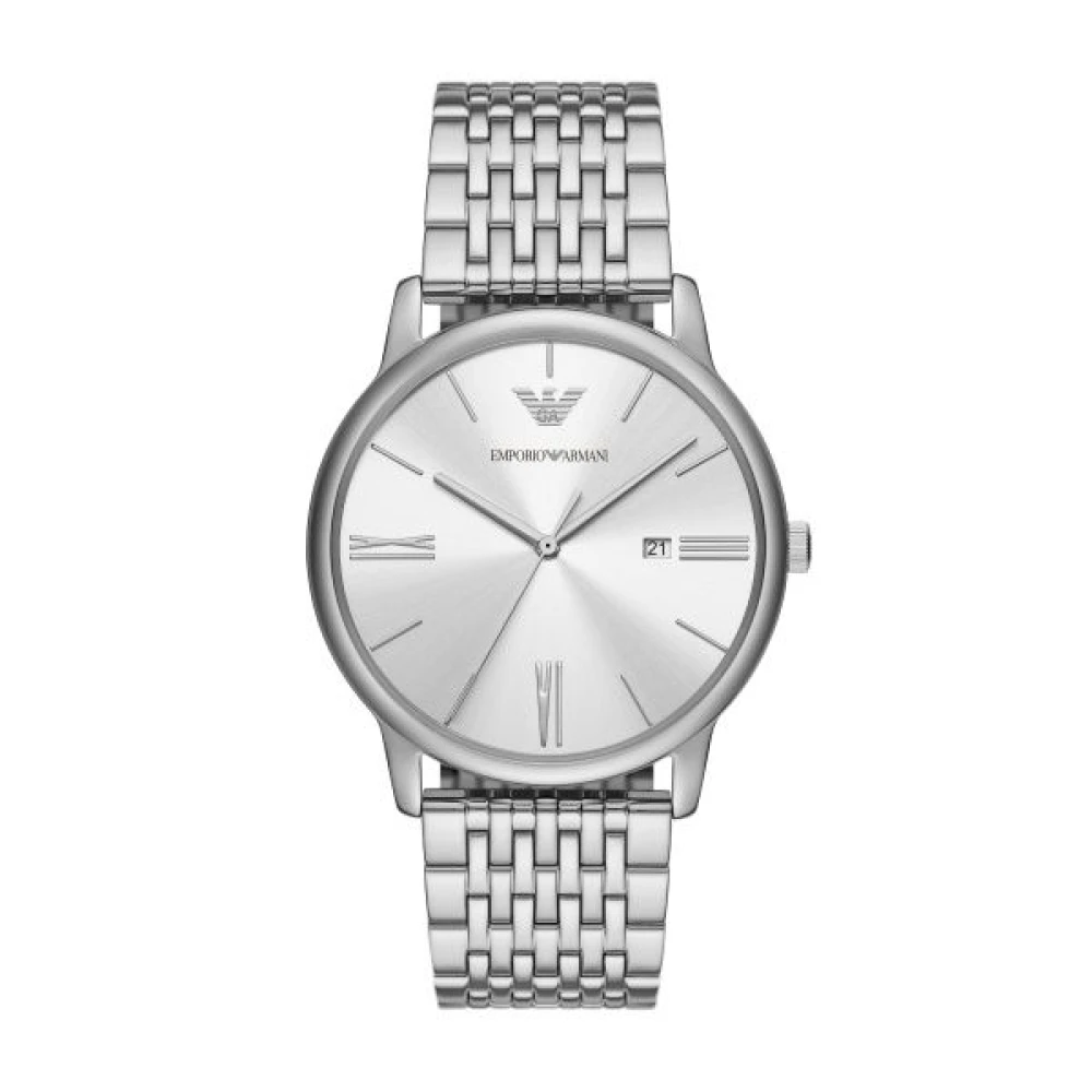 Emporio Armani Uomo Argento Orologio Da Polso, Ar11599 Minimalista, (Orologio Analogico, 42 Mm) - Immagine 5