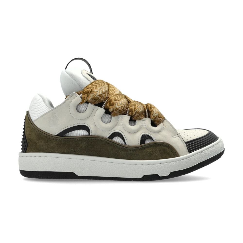 Lanvin Curb Leather Sneakers
