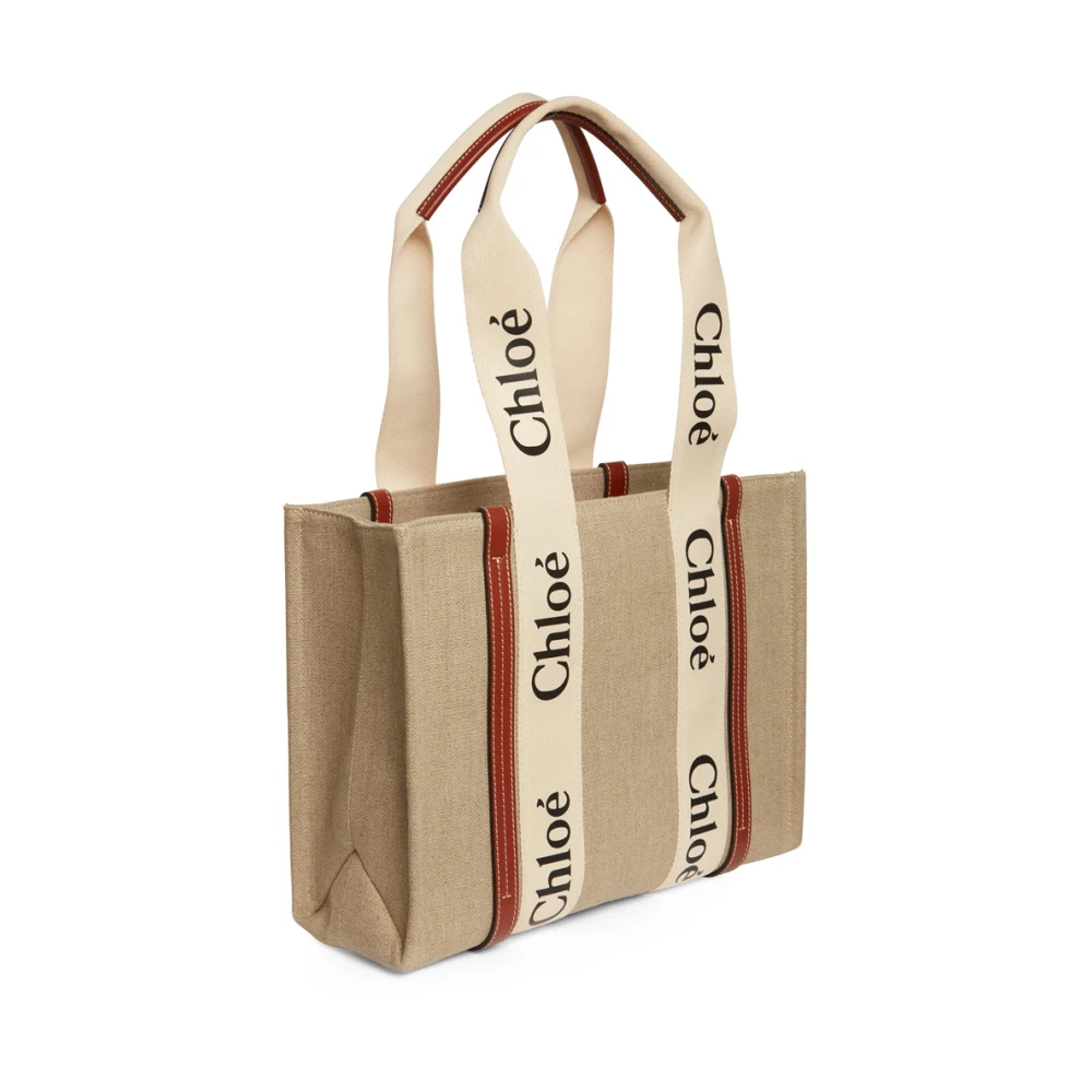 Chloé Medium Woody Shopping Tas Bruin Brown Dames