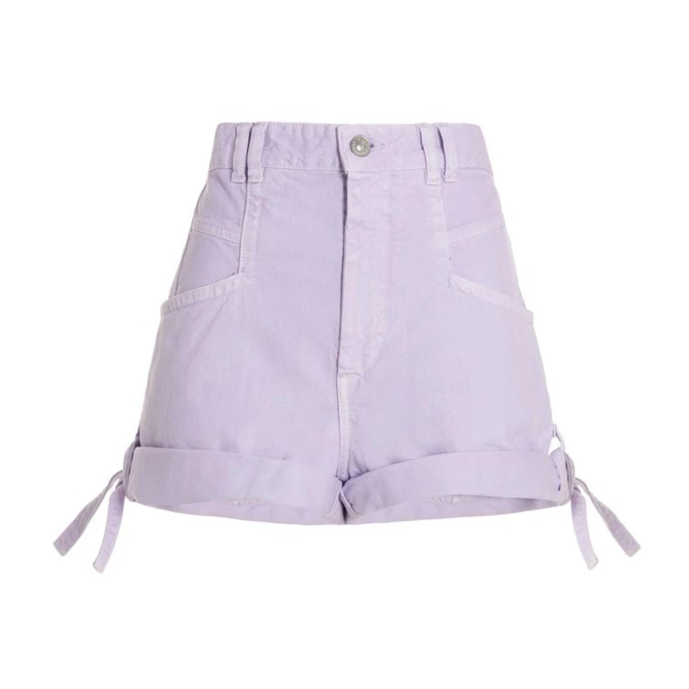 Isabel marant Flatterende op maat gemaakte shorts voor vrouwen Purple Dames