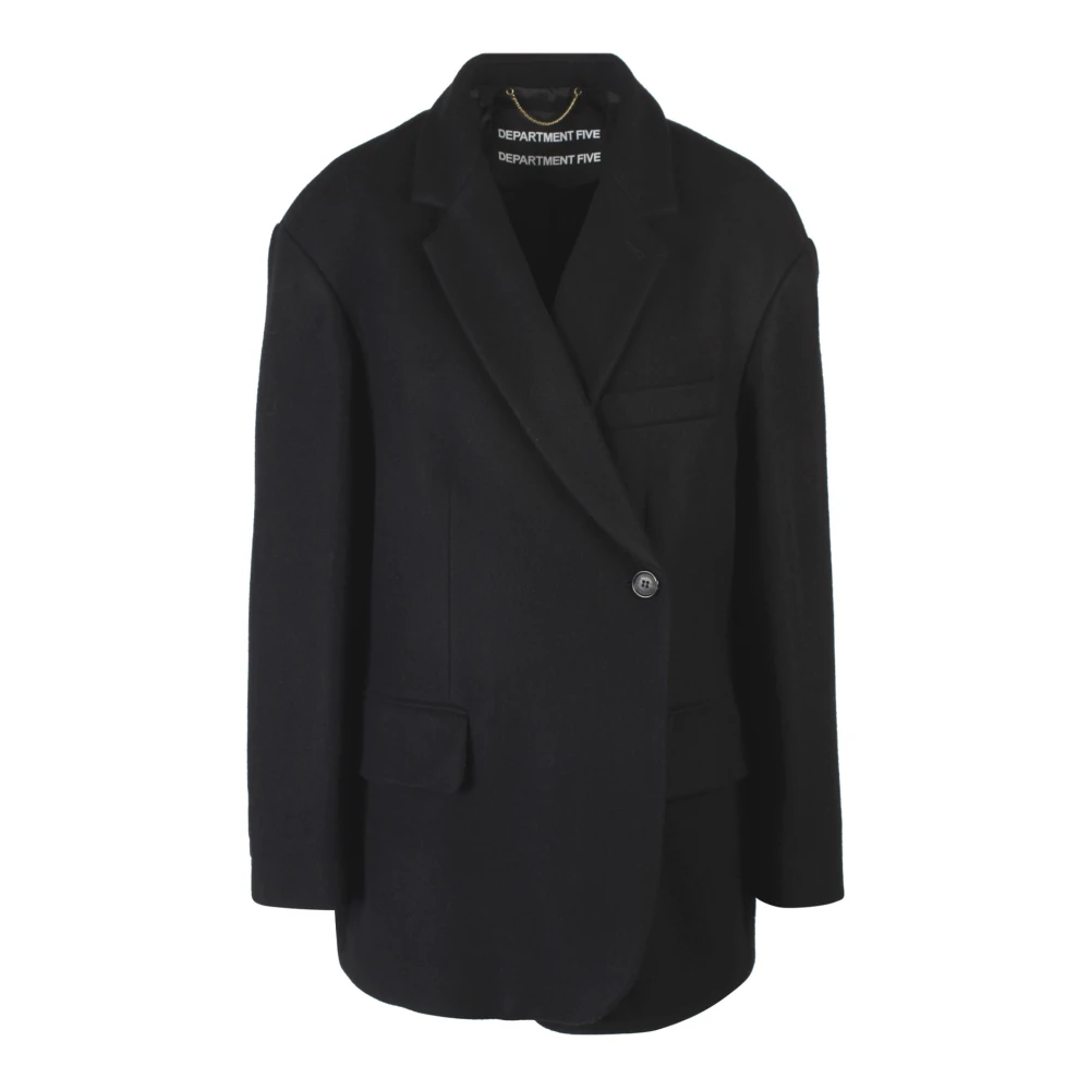 Department Five Stijlvolle Denim Jas Black Dames