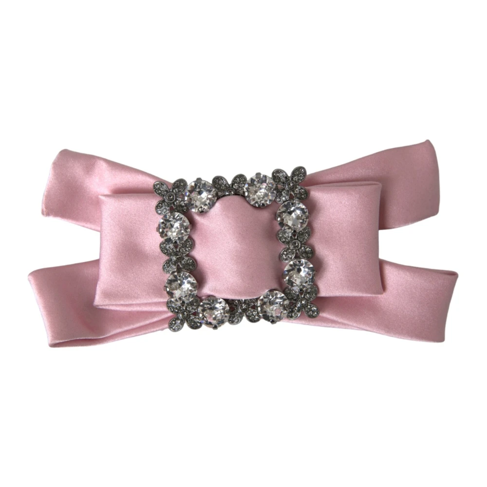 Dolce & Gabbana Damen Rosa Kristall Haarnadel Brosche