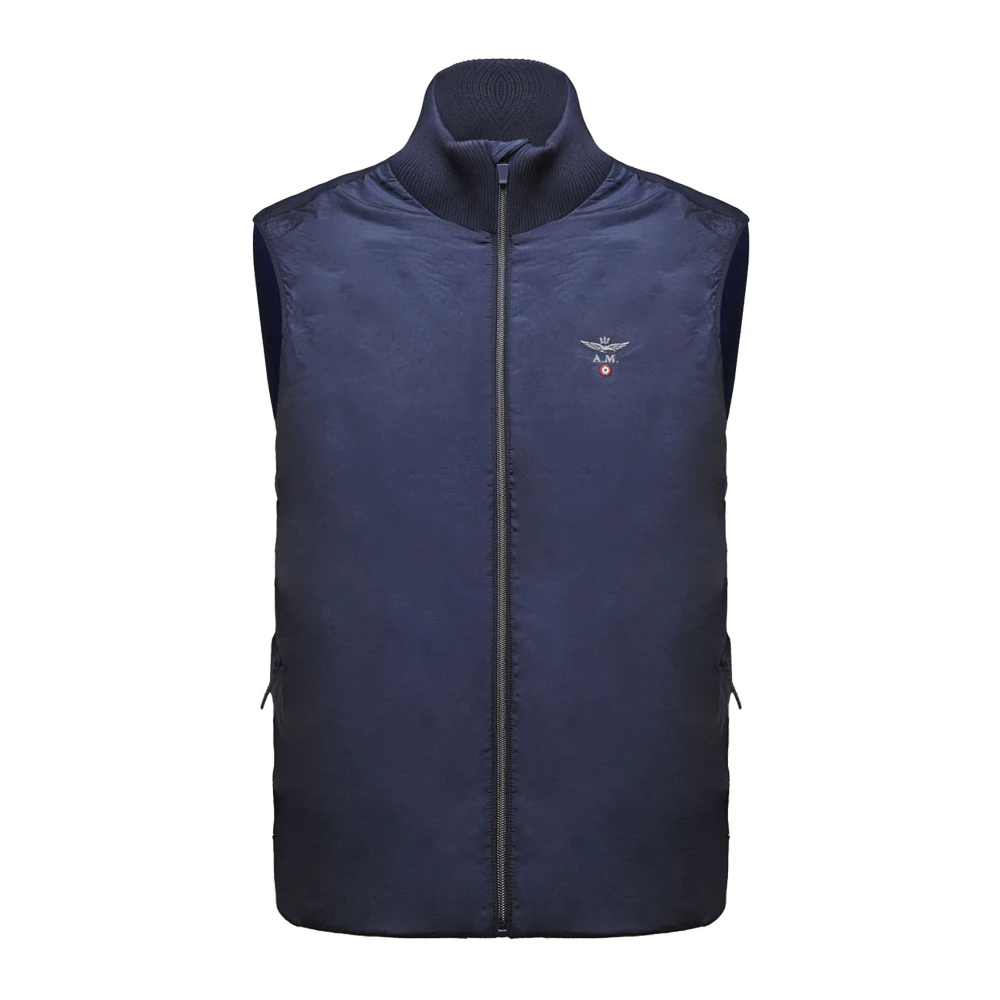 Aeronautica Militare Men's Blue Waistcoats, Xl, Lightly Padded Gilet
